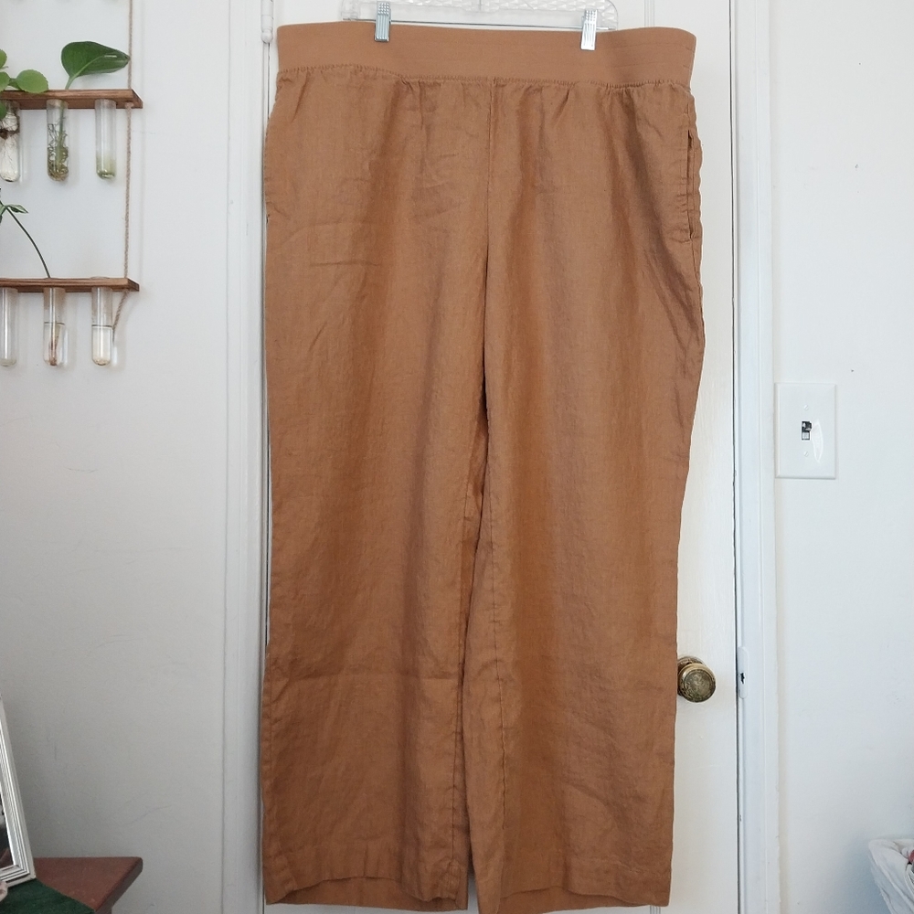 Soft Surroundings Linen Pants Women's 2X